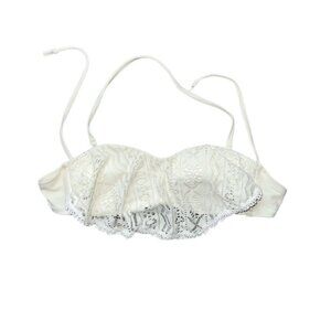 White Lace Bikini Top